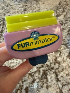 FURminator Deshedding Tool - Pink & Lime Green